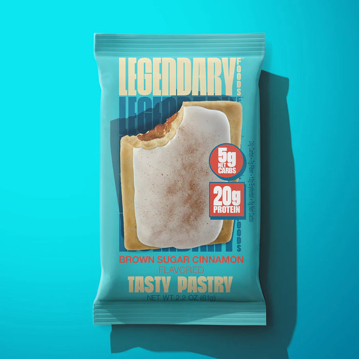 Legendary Foods Tasty Pastry - Box of 10 - Brown Sugar Cinnamon