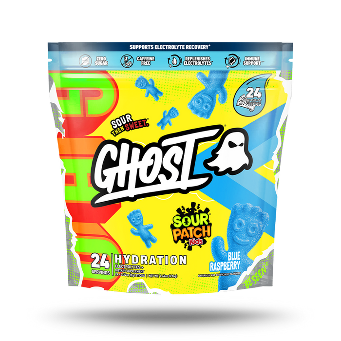 Ghost Hydration Sticks - 24pk - Sour Patch Kids Blue Raspberry