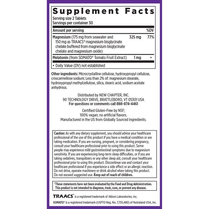 New Chapter Magnesium + Melatonin
