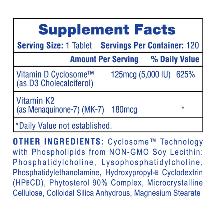 Hi-Tech Mega Vitamin D3 + K2