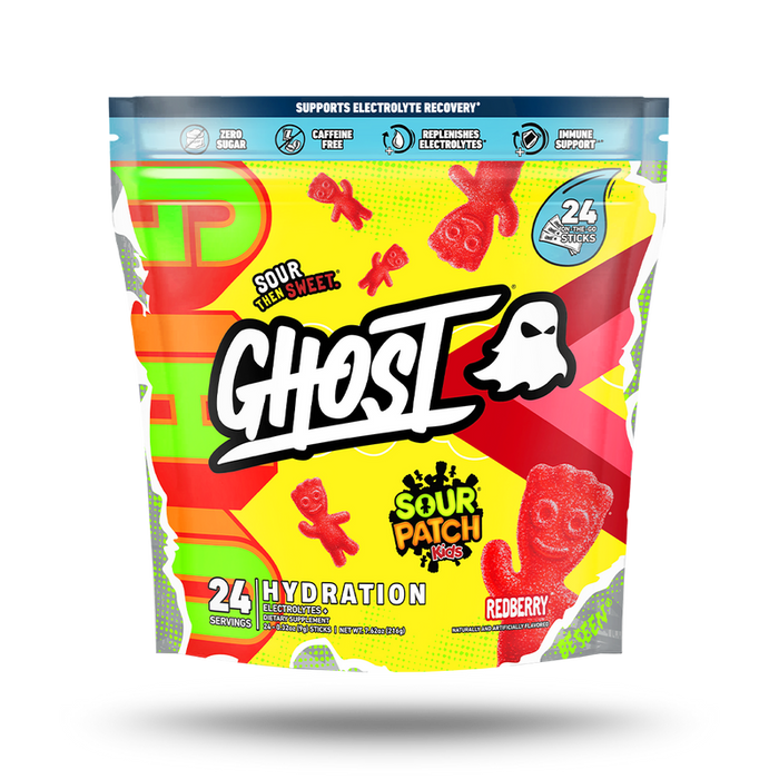 Ghost Hydration Sticks - 24pk - Sour Patch Kids Redberry