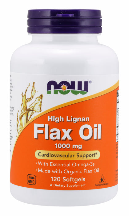 NOW Flax Oil 1000mg - High Lignan