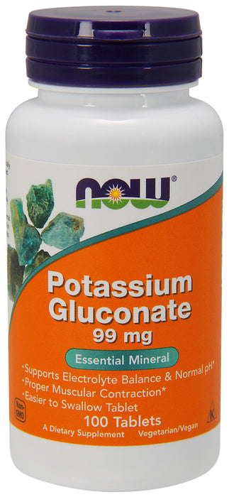 NOW Potassium Gluconate 99mg
