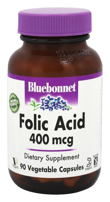 Bluebonnet Folic Acid 400mcg