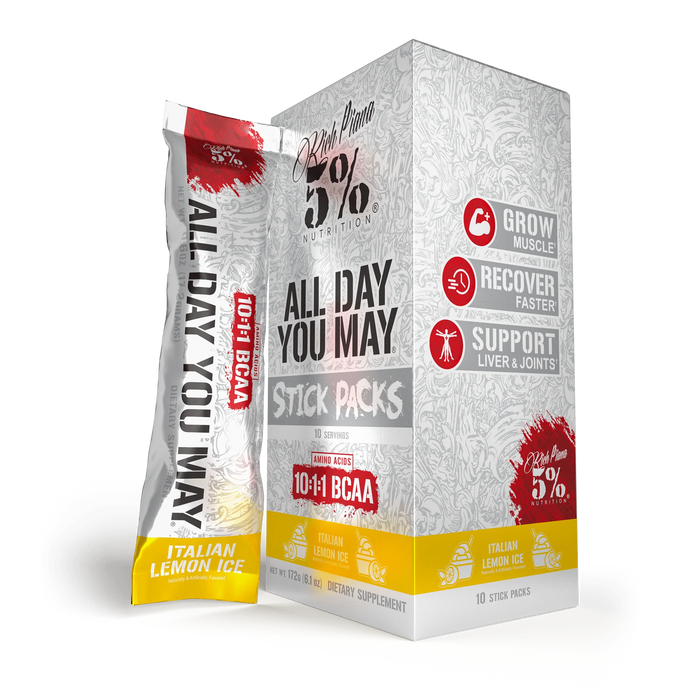 5% Nutrition All Day You May STK - Box of 10 - Italian Lemon Ice