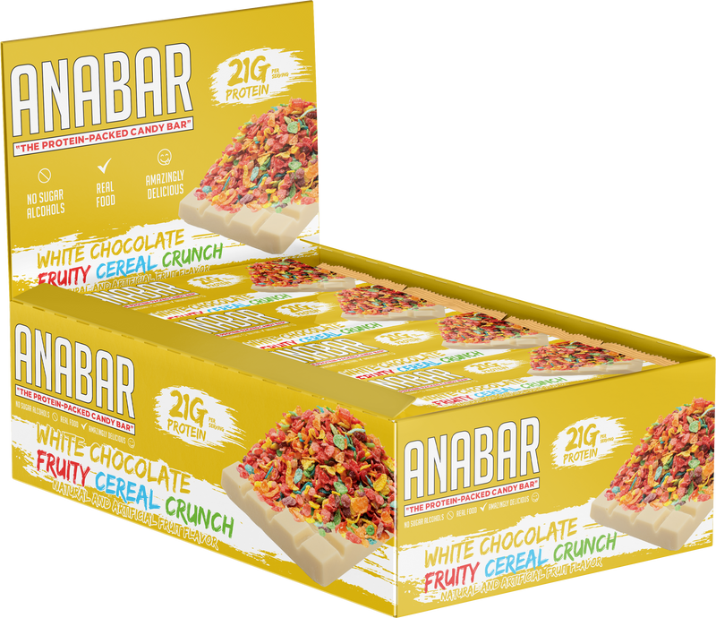 Anabar Protein Bar  - Box of 12 - White Chocolate Fruity Cereal Crunch
