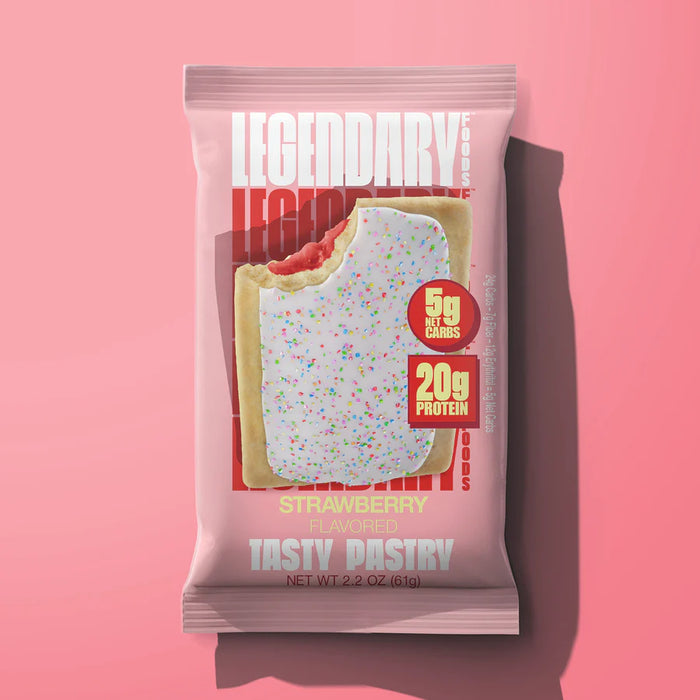 Legendary Foods Tasty Pastry - Box of 10 - Strawberry